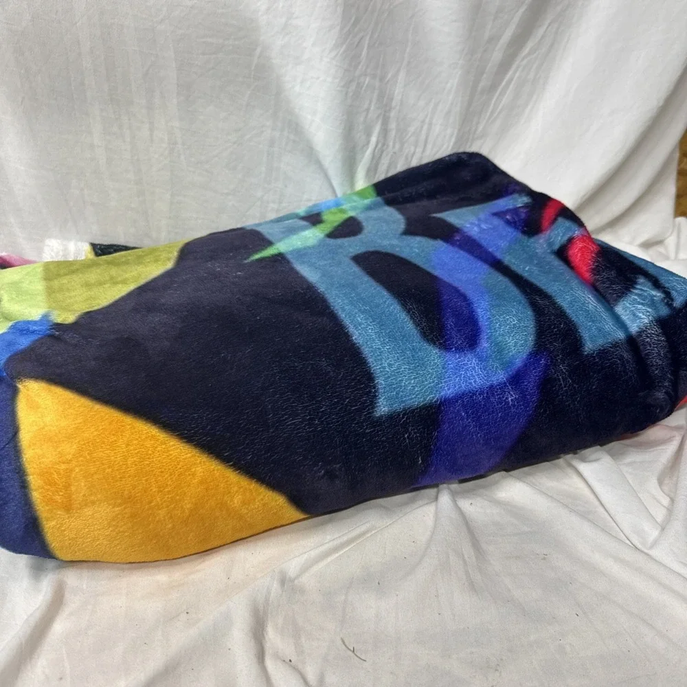 The Beatles Music WPAP Pop Art Plush Fleece Throw Blanket Décor Rock Music